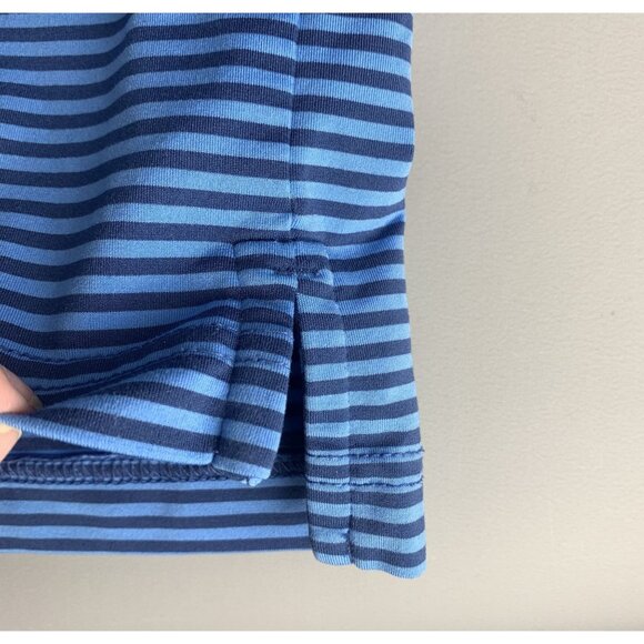 Vineyard Vines Mens Blue Striped Performance Polo Golf Shirt Size Large - Picture 8 of 10